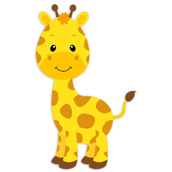 Stickers pour enfants: Girafe heureuse