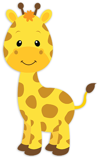 Stickers pour enfants: Girafe heureuse