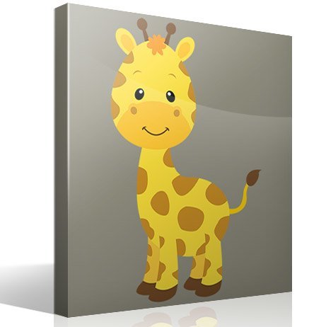 Stickers pour enfants: Girafe heureuse