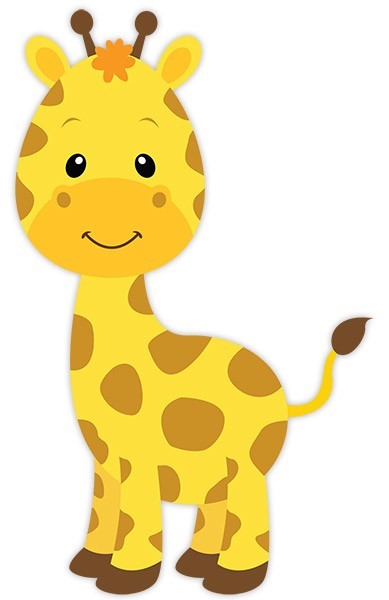 Stickers pour enfants: Girafe heureuse