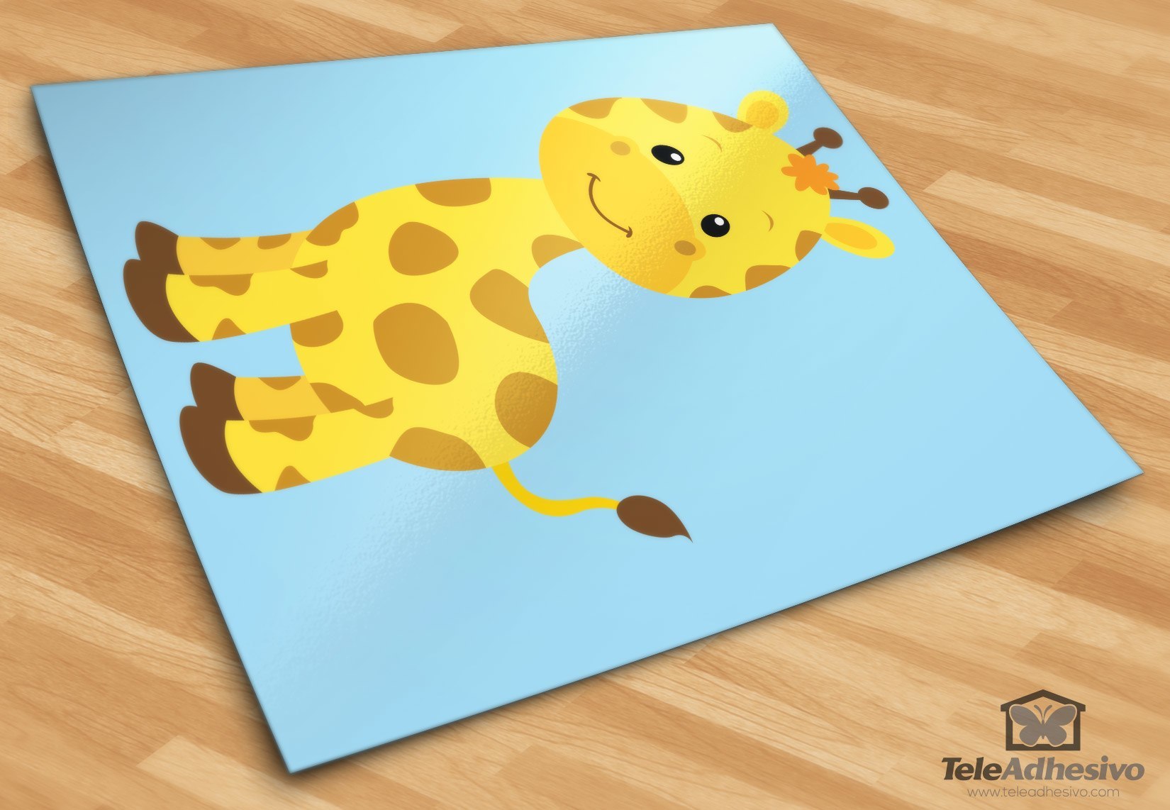 Stickers pour enfants: Girafe heureuse