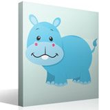 Stickers pour enfants: Hippopotame heureux 4