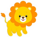 Stickers pour enfants: Lion heureux 5