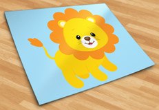 Stickers pour enfants: Lion heureux 6