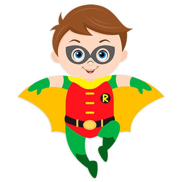 Stickers pour enfants: Robin volant