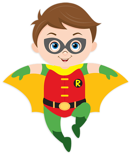 Stickers pour enfants: Robin volant