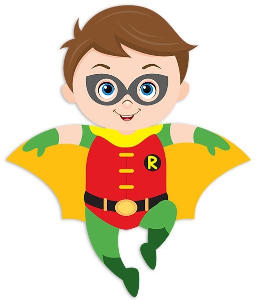 Stickers pour enfants: Robin volant