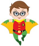 Stickers pour enfants: Robin volant 5