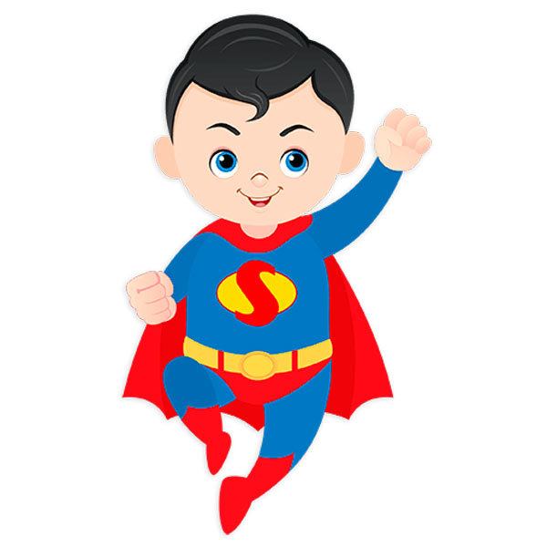 Stickers pour enfants: Superman volant