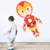 Stickers pour enfants: Ironman volant 3
