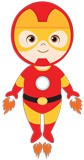 Stickers pour enfants: Ironman volant 5