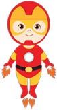 Stickers pour enfants: Ironman volant 5