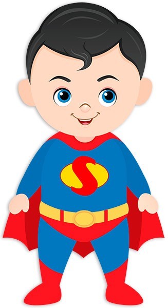 Stickers pour enfants: Superman Baby