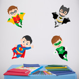 Stickers pour enfants: Kit Superheroes volants 3