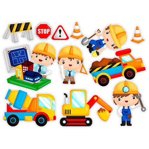 Stickers pour enfants: Kit de construction
