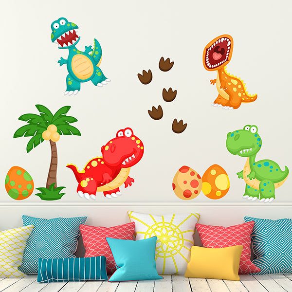 Stickers pour enfants: Kit de dinosaures amusants