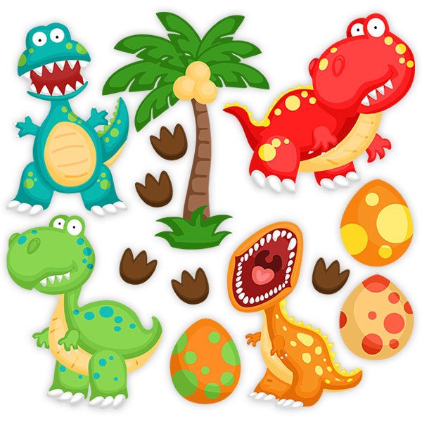 Stickers pour enfants: Kit de dinosaures amusants