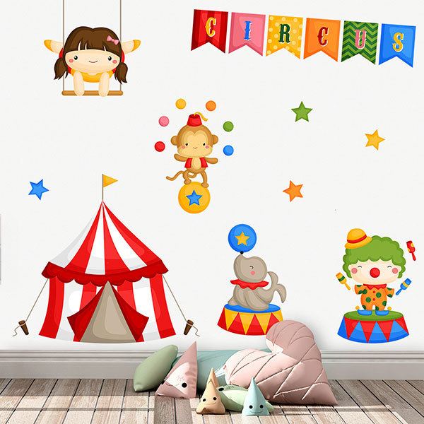 Stickers pour enfants: Kit Jongleurs de Cirque 