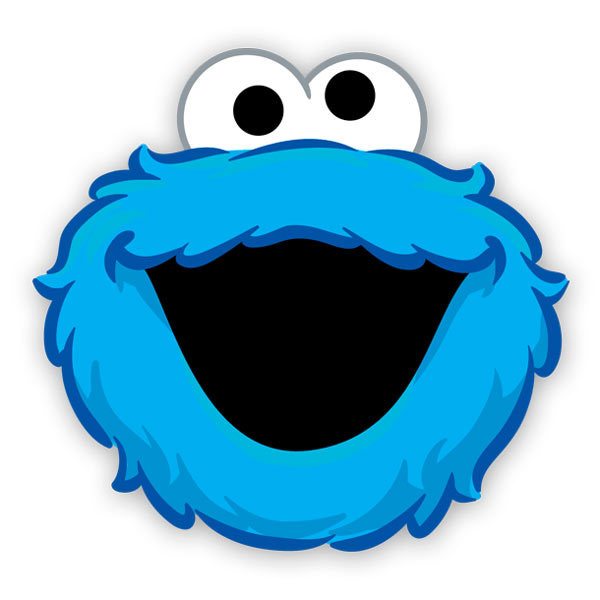 Stickers pour enfants: Rire de cookies Monster