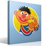 Stickers pour enfants: Ernie avec un canard jaune 4
