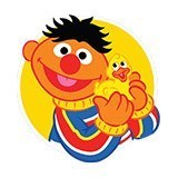 Stickers pour enfants: Ernie avec un canard jaune 6