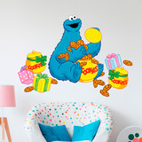 Stickers pour enfants: Damien avec boîtes de biscuits 3