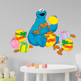 Stickers pour enfants: Damien avec boîtes de biscuits 4
