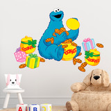 Stickers pour enfants: Damien avec boîtes de biscuits 5