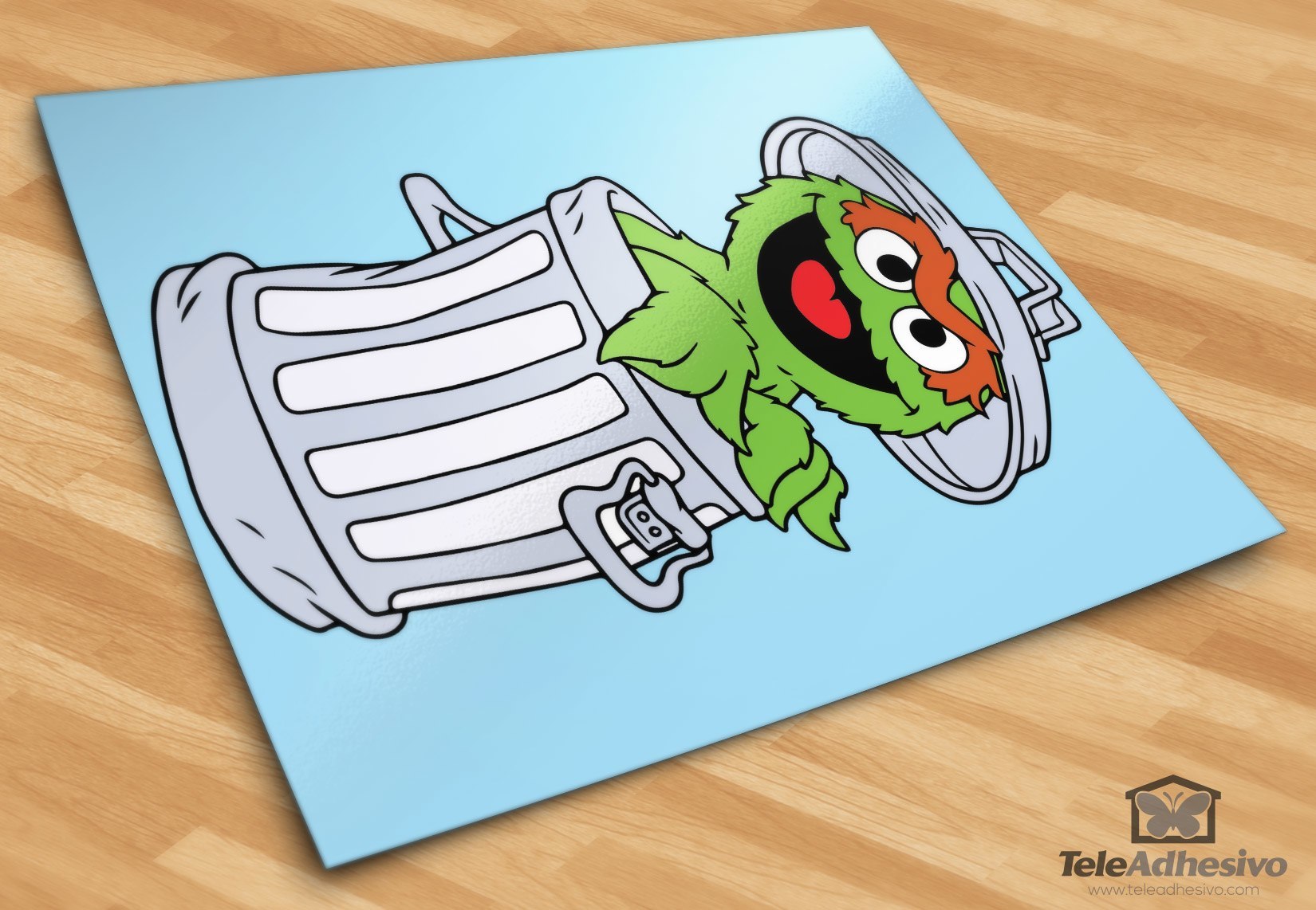 Stickers pour enfants: Oscar à la poubelle