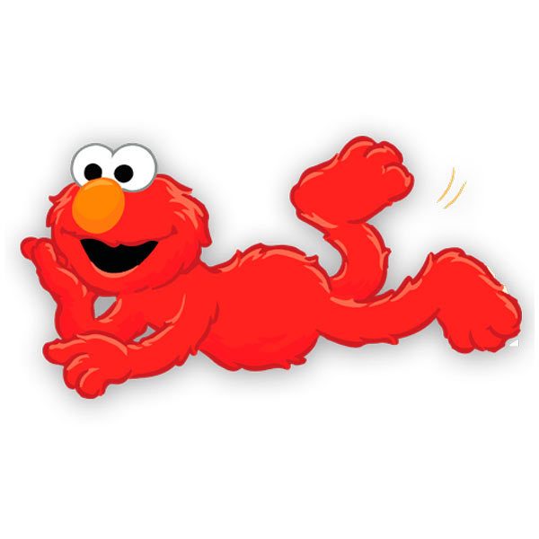 Stickers pour enfants: Elmo couché