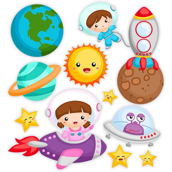 Stickers pour enfants: Kit d'exploration de l'univers