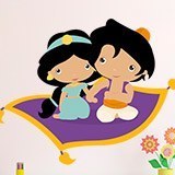 Stickers pour enfants: Jasmine et Aladdín 3