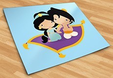 Stickers pour enfants: Jasmine et Aladdín 5