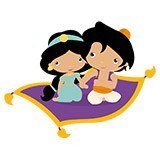 Stickers pour enfants: Jasmine et Aladdín 6