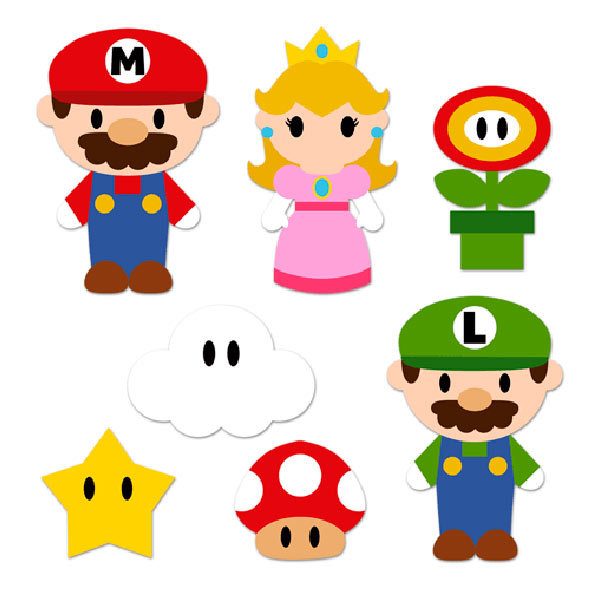 Stickers pour enfants: Kit Mario Bros