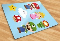 Stickers pour enfants: Kit Mario Bros 5