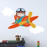 Stickers pour enfants: Avion dans les nuages 3