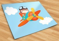Stickers pour enfants: Avion dans les nuages 5