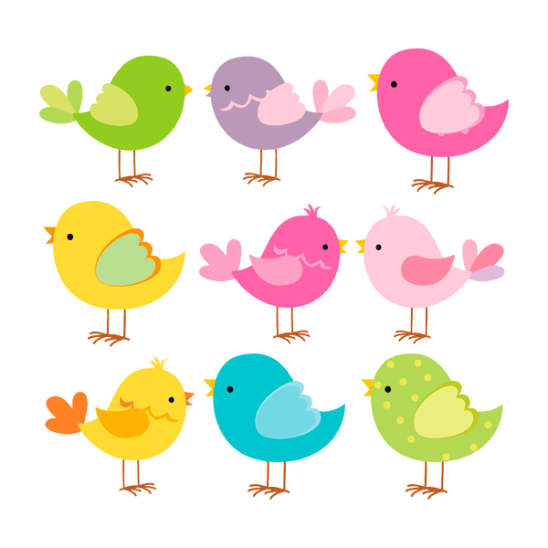Stickers pour enfants: Oiseaux couleur Kit