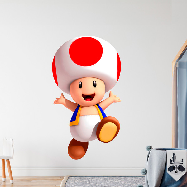 Stickers pour enfants: Crapaud Mario Bros