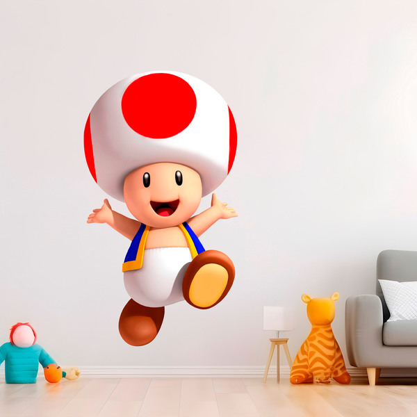 Stickers pour enfants: Crapaud Mario Bros