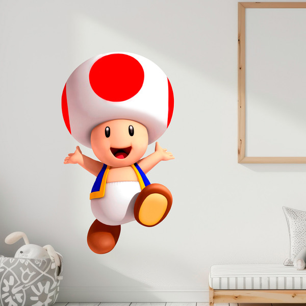 Stickers pour enfants: Crapaud Mario Bros