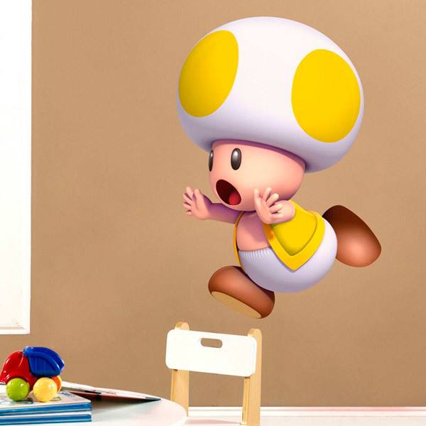 Stickers pour enfants: Toad jaune