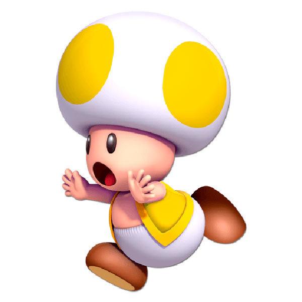 Stickers pour enfants: Toad jaune