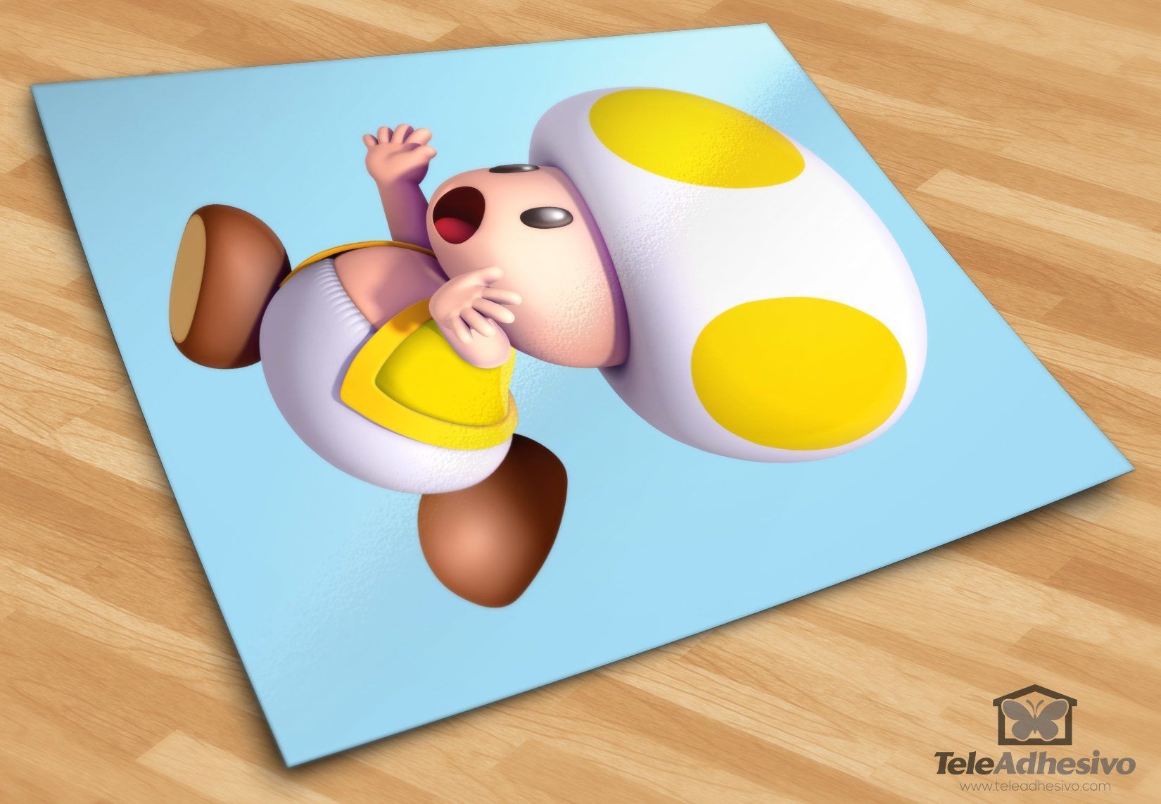 Stickers pour enfants: Toad jaune