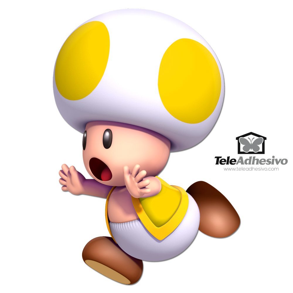 Stickers pour enfants: Toad jaune