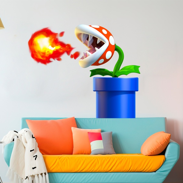 Stickers pour enfants: Plante Piranha de Mario Bros