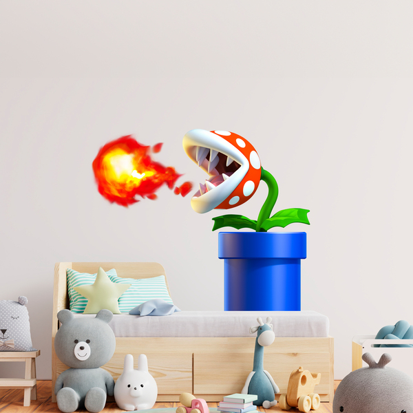 Stickers pour enfants: Plante Piranha de Mario Bros