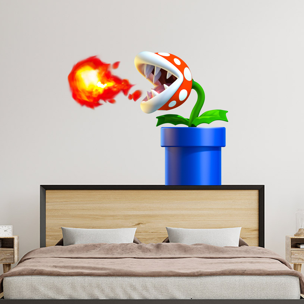 Stickers pour enfants: Plante Piranha de Mario Bros