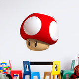 Stickers pour enfants: Champignon super rouge de Mario Bros 3